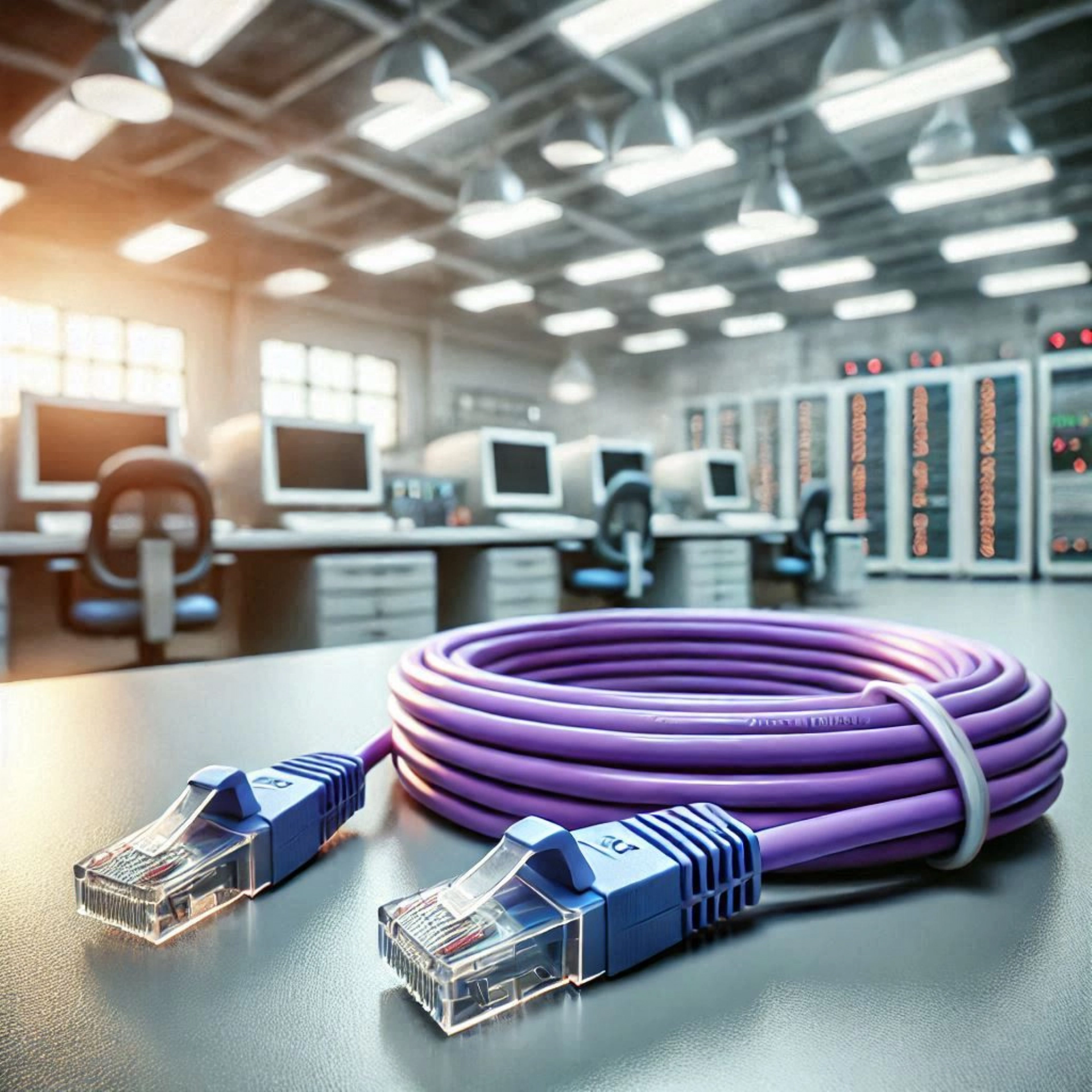 CAT6A U/FTP Patch Kablo - 5 metre, Mor