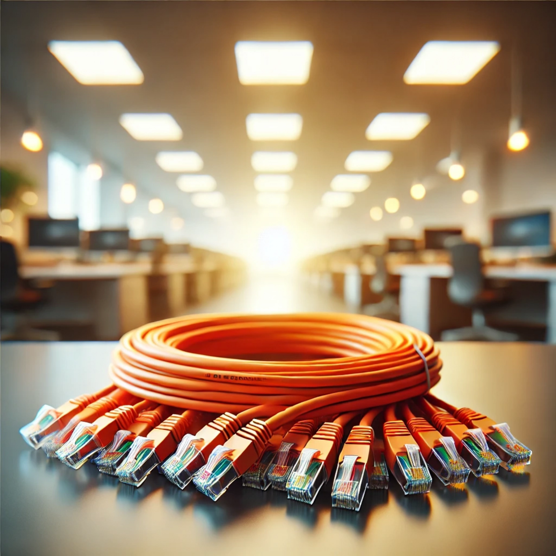 CAT6A S/UTP Patch Kablo - 5 metre, Turuncu