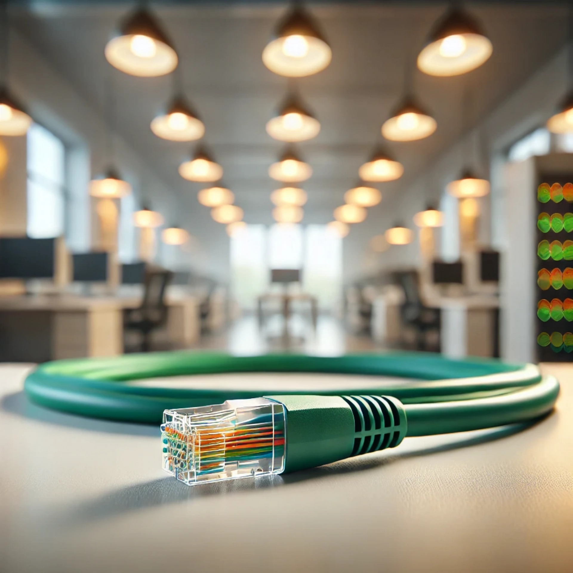 CAT6A F/FTP Patch Kablo - 5 metre, Yeşil