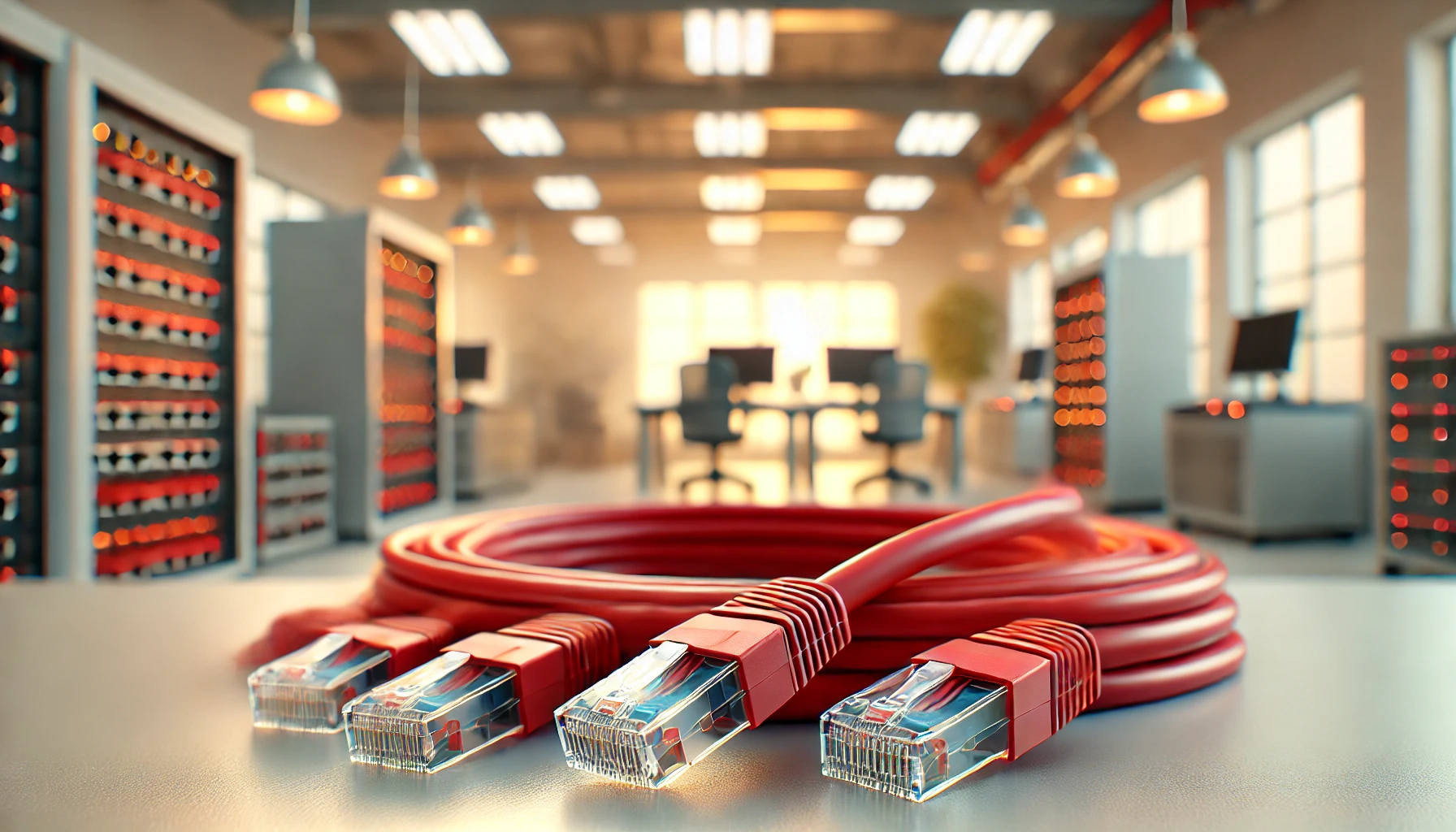 1m Kırmızı CAT6 Patch Kablo