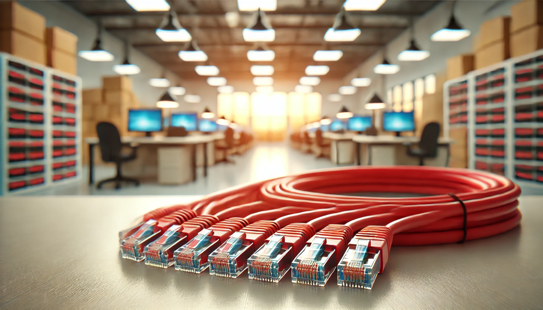 5m Kırmızı CAT6 Patch Kablo