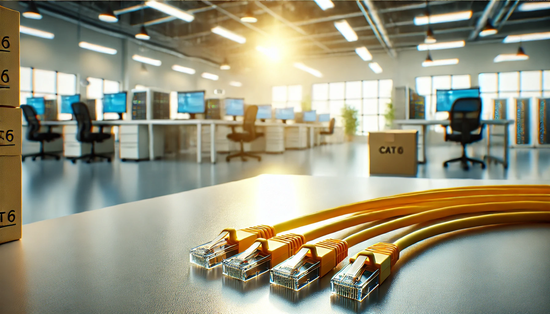 5m Sarı CAT6 Patch Kablo