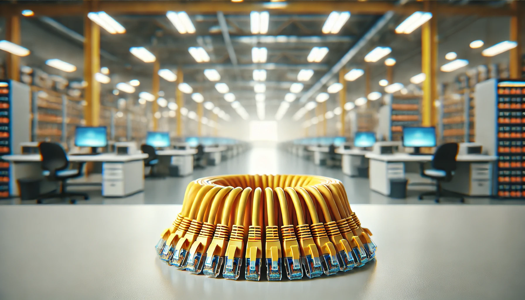 50cm Sarı CAT6 Patch Kablo