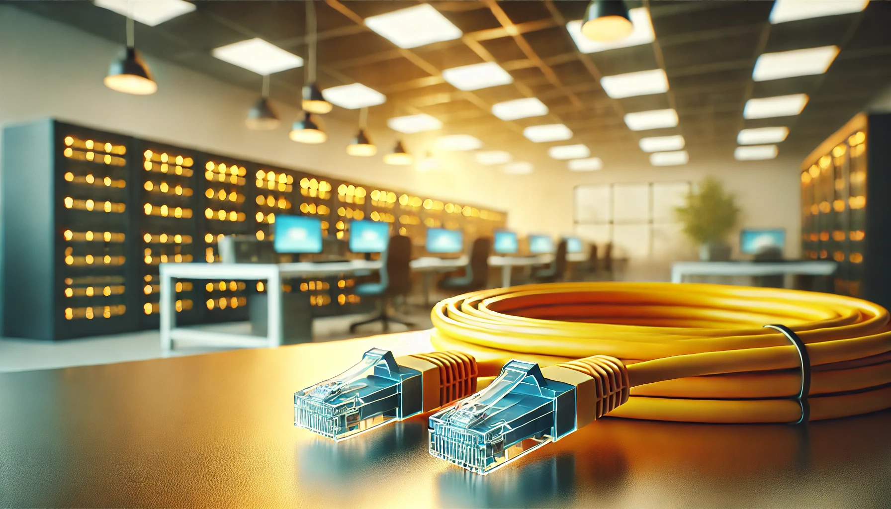 CAT6 Patch Kablo, 50 metre, Sarı