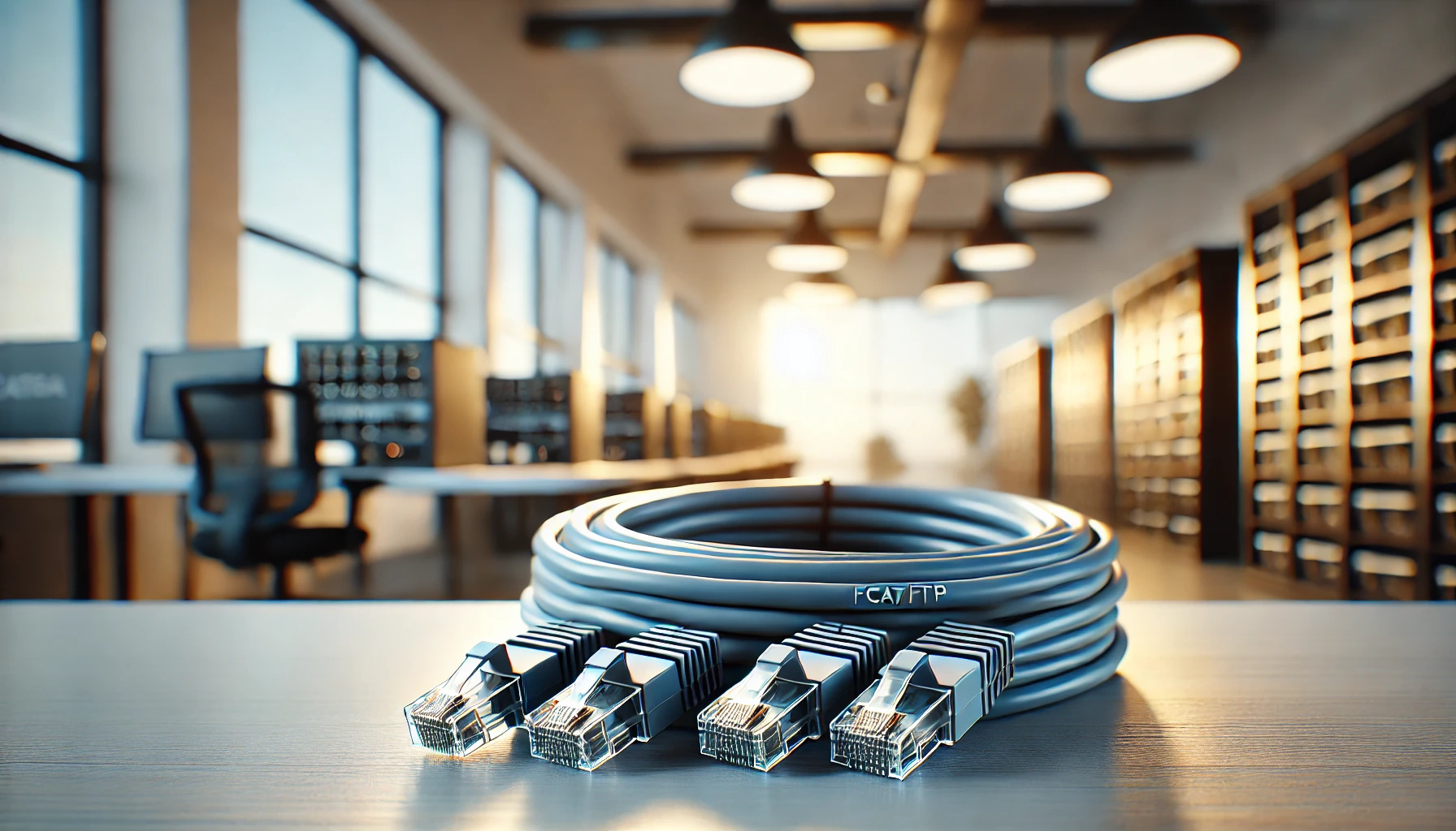 1m Gri F/FTP CAT6A Patch Kablo