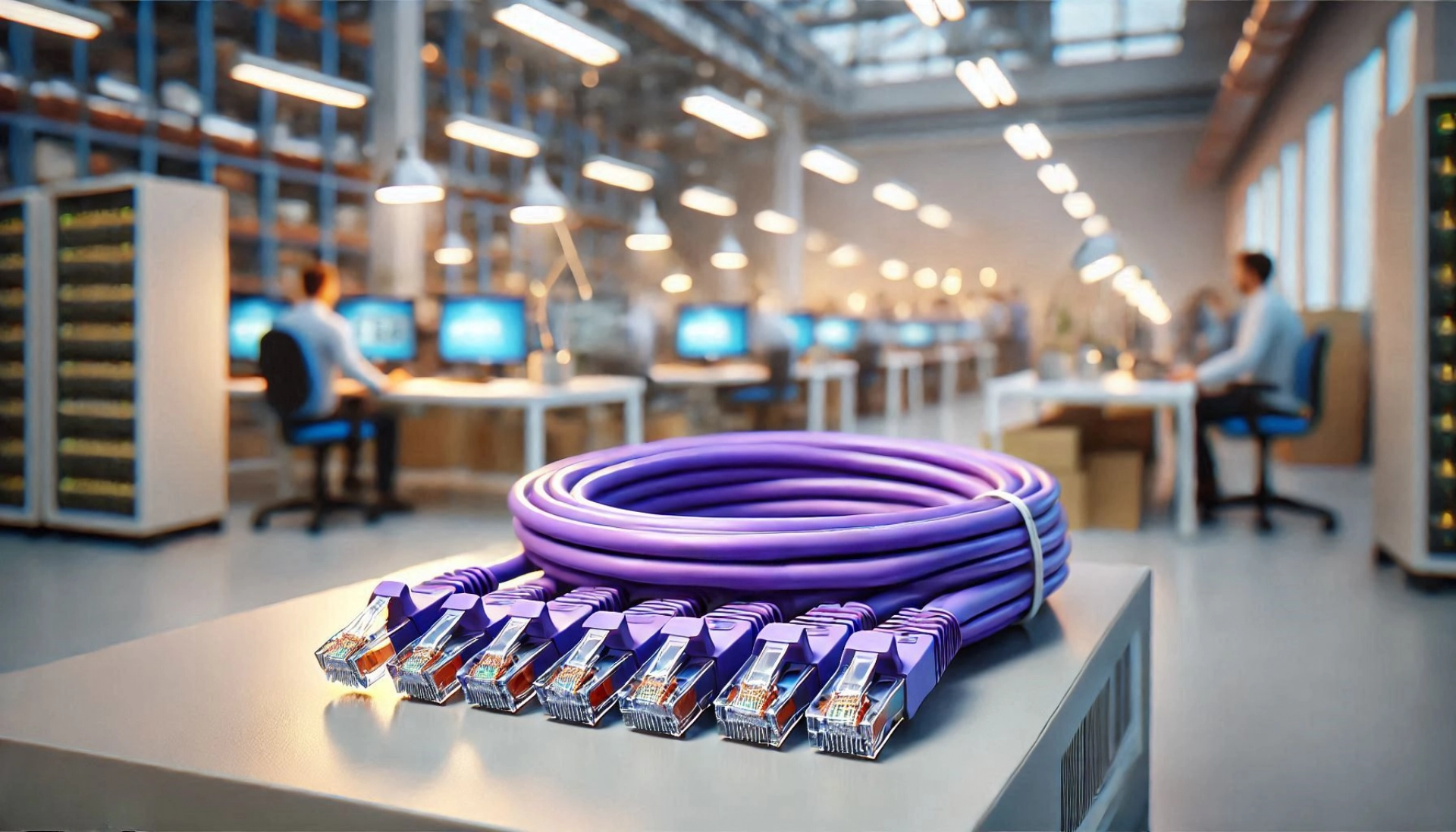 2m Mor F/FTP CAT6A Patch Kablo