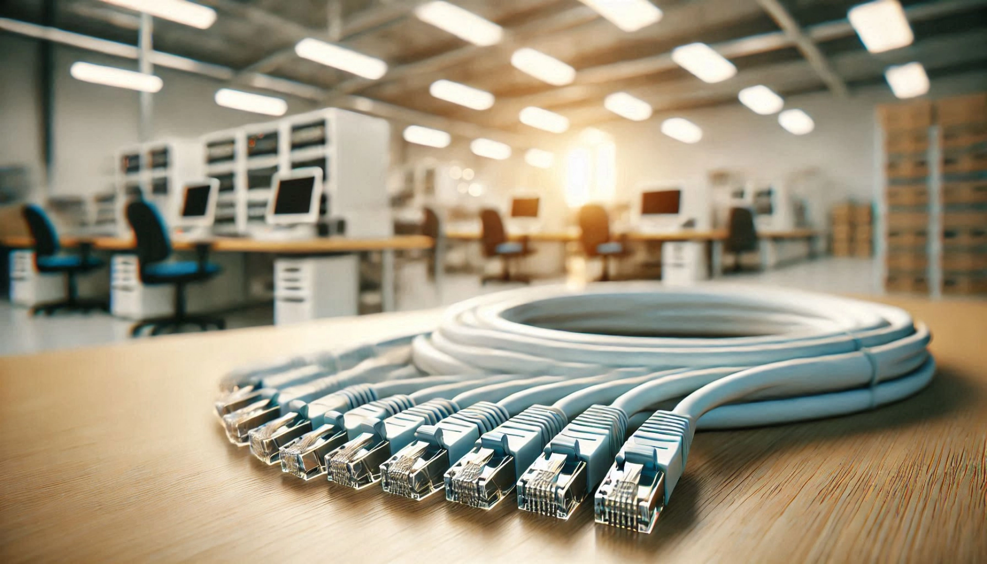 20m Beyaz F/FTP CAT6A Patch Kablo