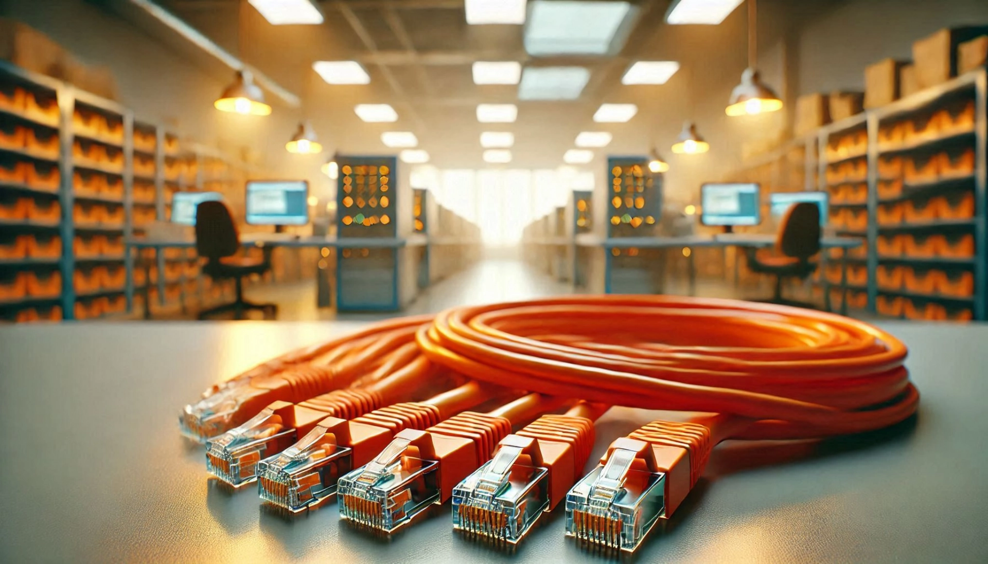 20m Turuncu F/FTP CAT6A Patch Kablo - CAT6A F/FTP