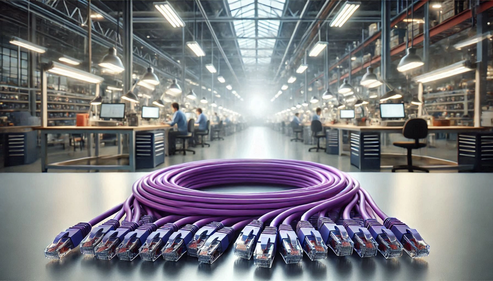 CAT6A F/FTP Patch Kablo - 40 metre, Mor
