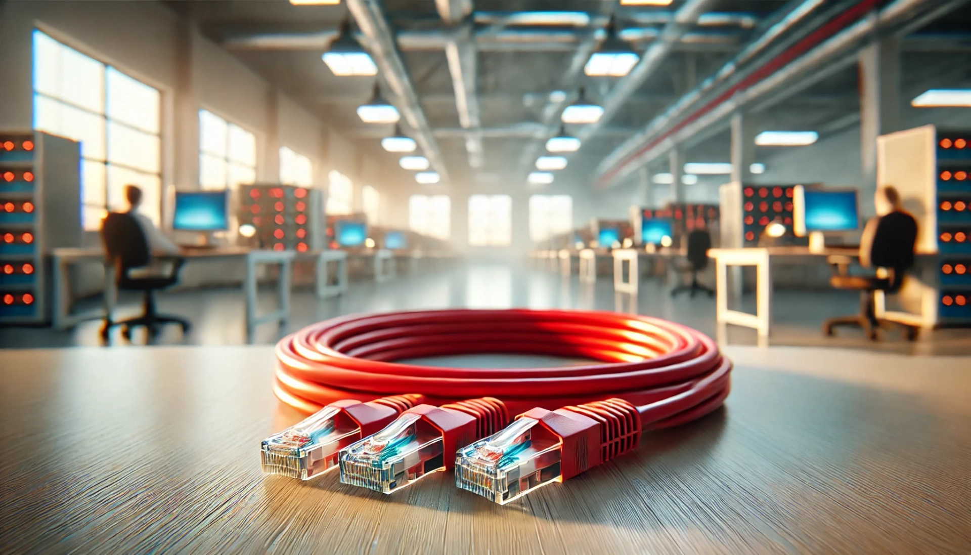 CAT6A F/UTP Patch Kablo - 1 metre, Kırmızı