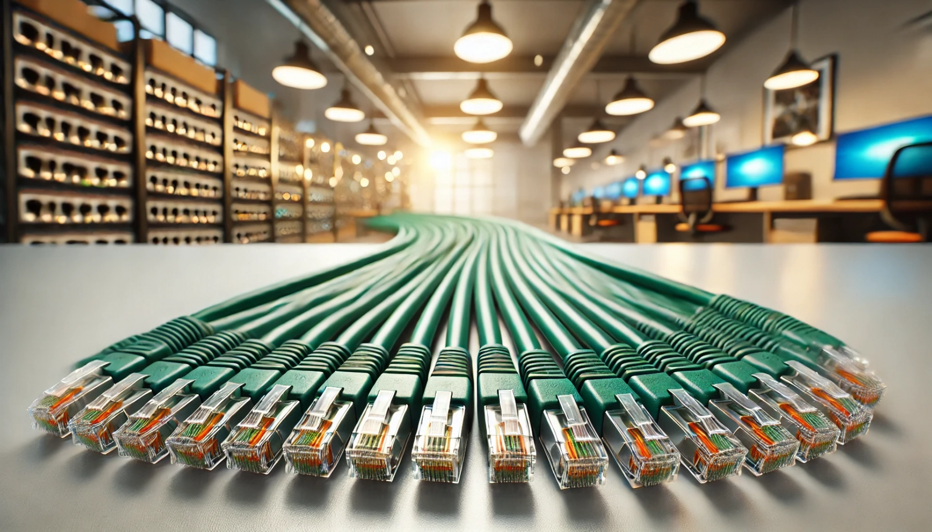 CAT6A F/UTP Patch Kablo - 15 metre, Yeşil