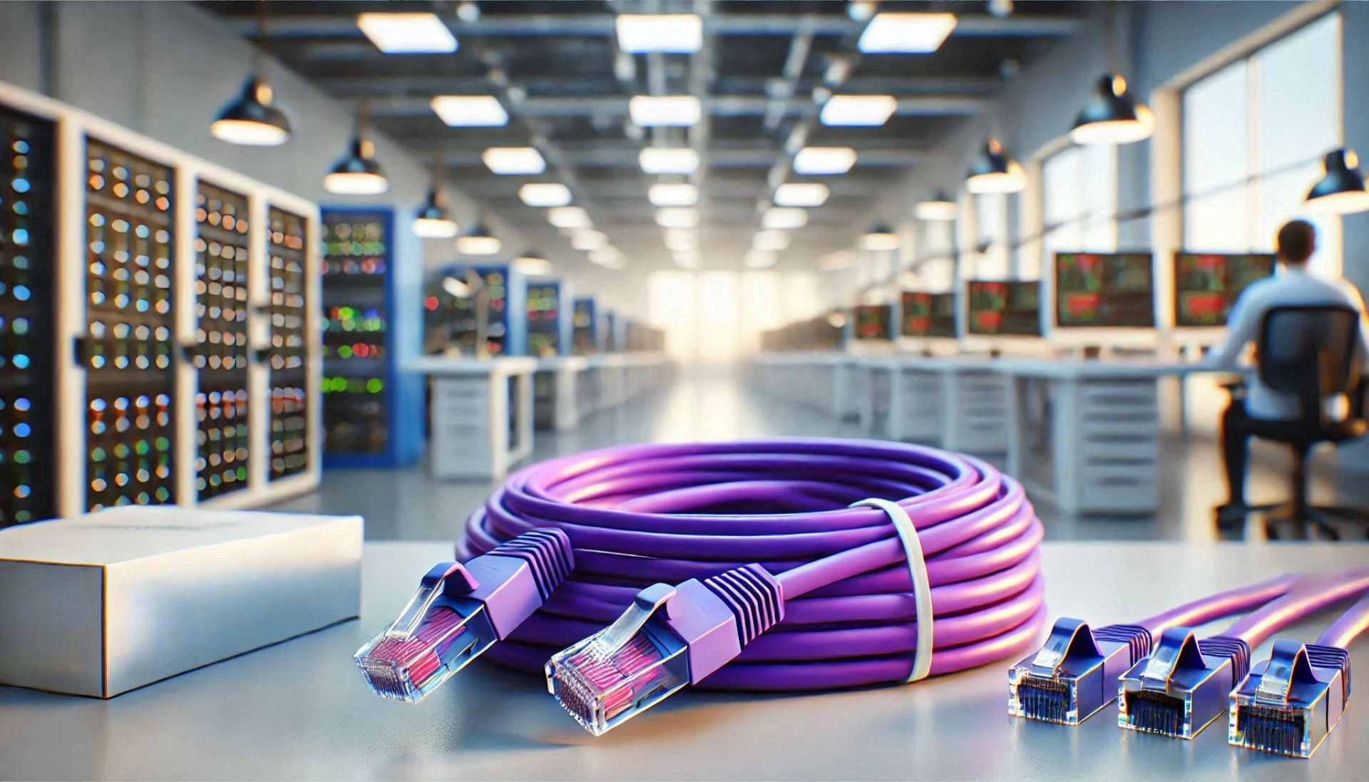 CAT6A F/UTP Patch Kablo - 3 metre, Mor