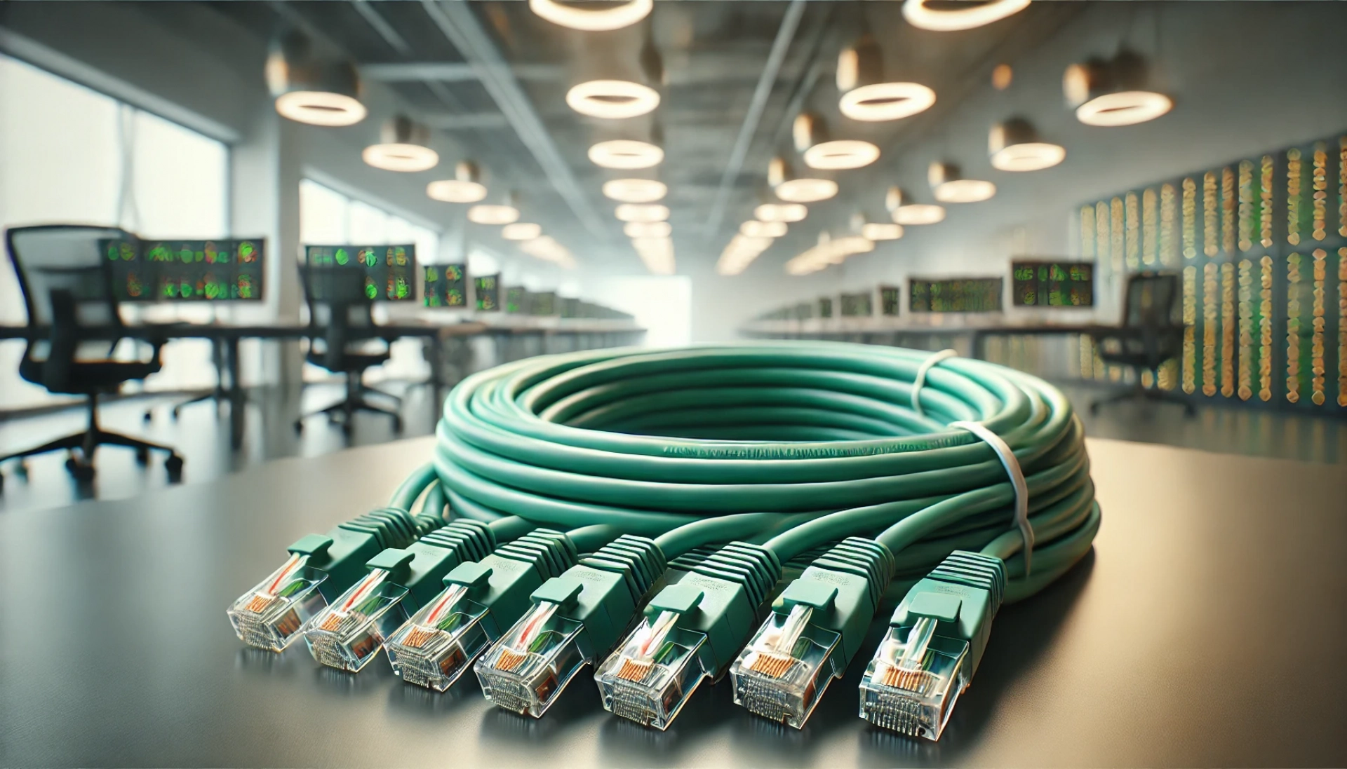 CAT6A F/UTP Patch Kablo - 30cm, Yeşil
