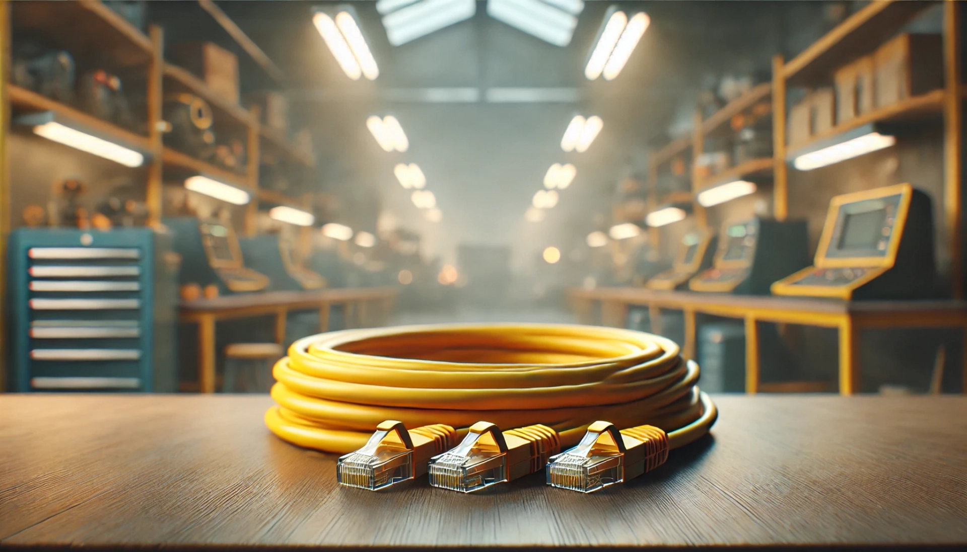 50m Sarı F/UTP CAT6A Patch Kablo