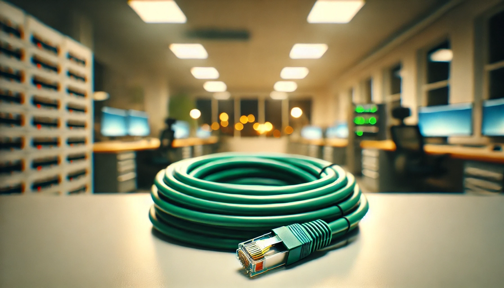 CAT6A F/UTP Patch Kablo - 50cm, Yeşil