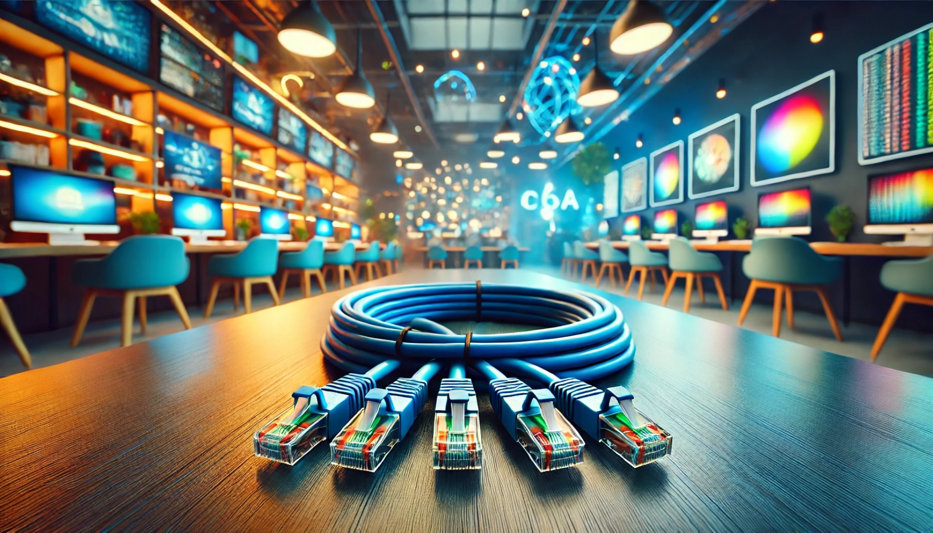 10m Mavi S/FTP Kablo CAT6A Patch Kablo