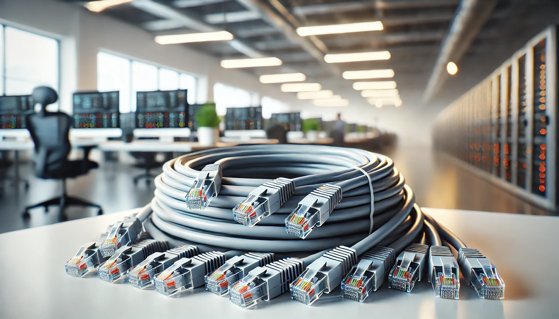 CAT6A S/FTP Patch Kablo - 20cm, Gri