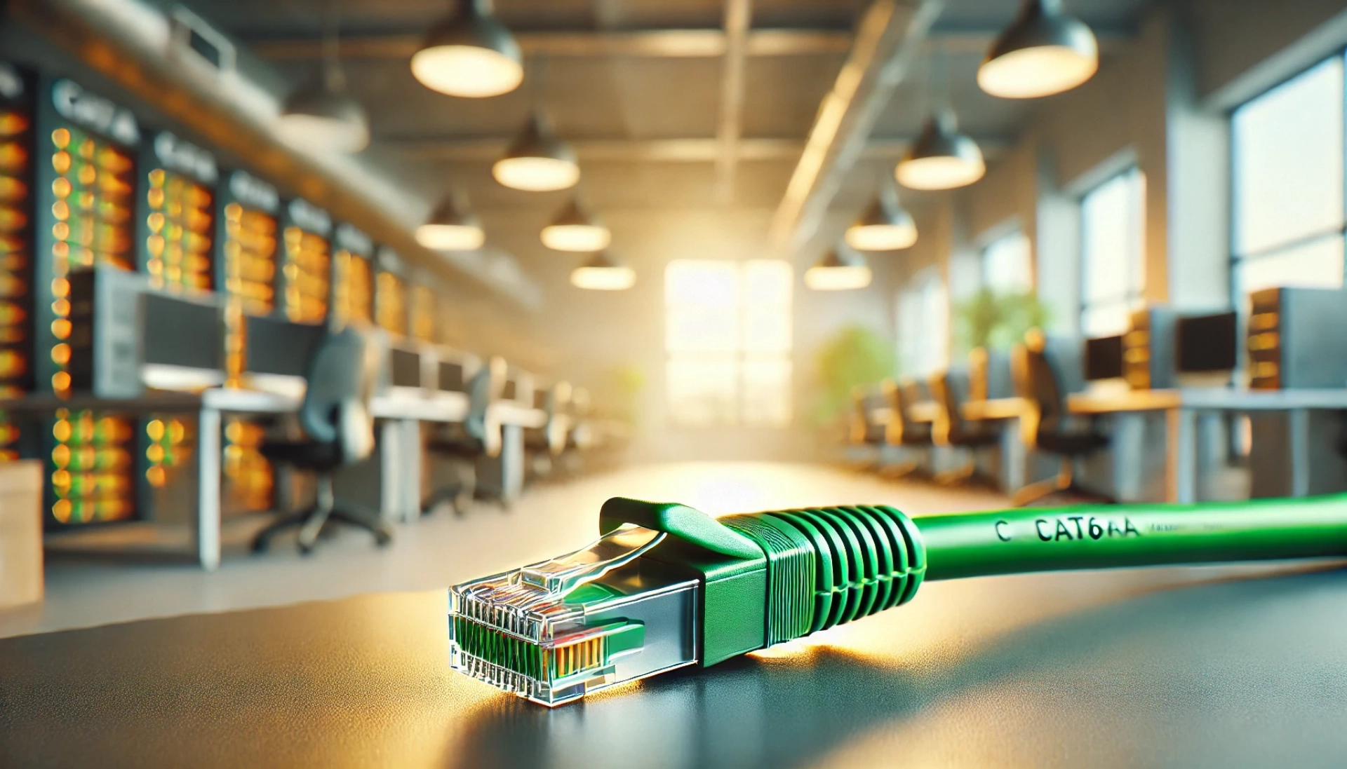 20cm Yeşil S/FTP CAT6A Patch Kablo