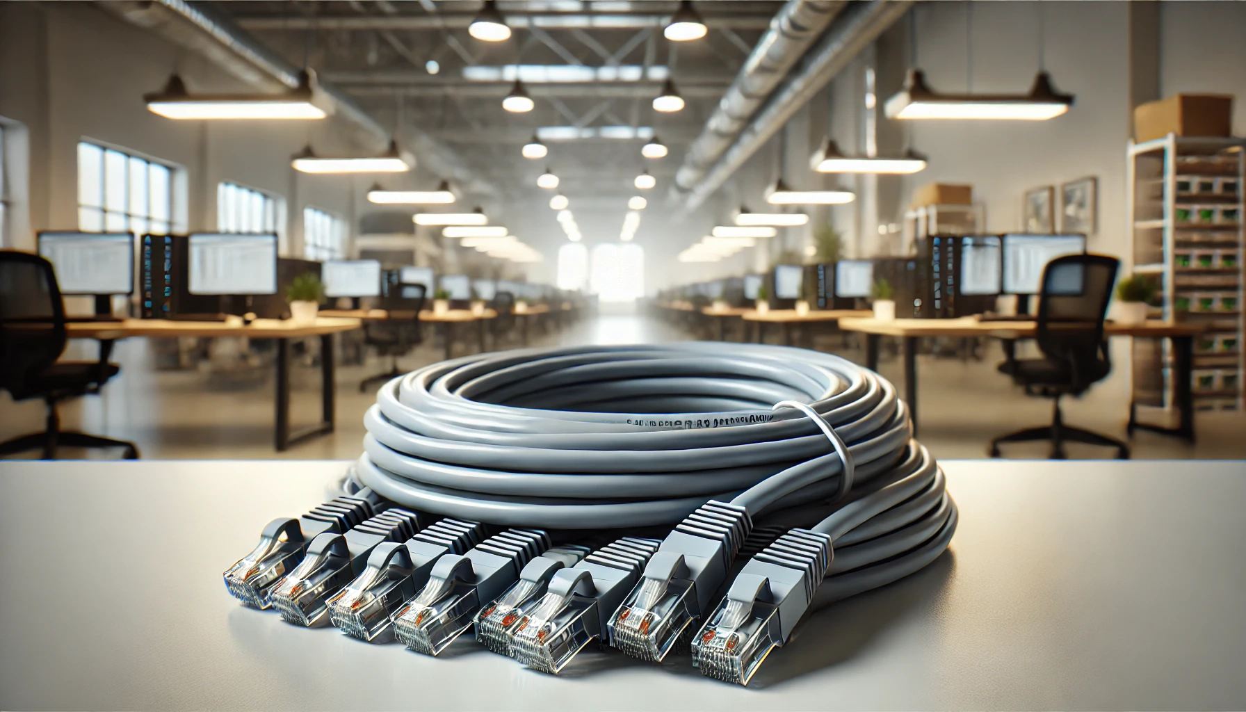 CAT6A S/UTP Patch Kablo - 1 metre, Gri