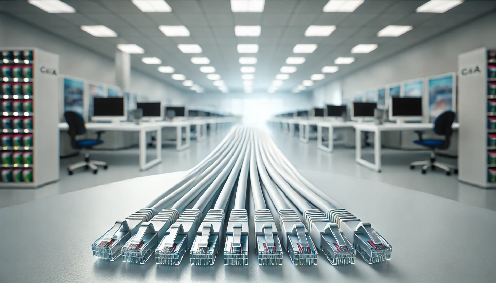 CAT6A S/UTP Patch Kablo - 20 metre, Beyaz