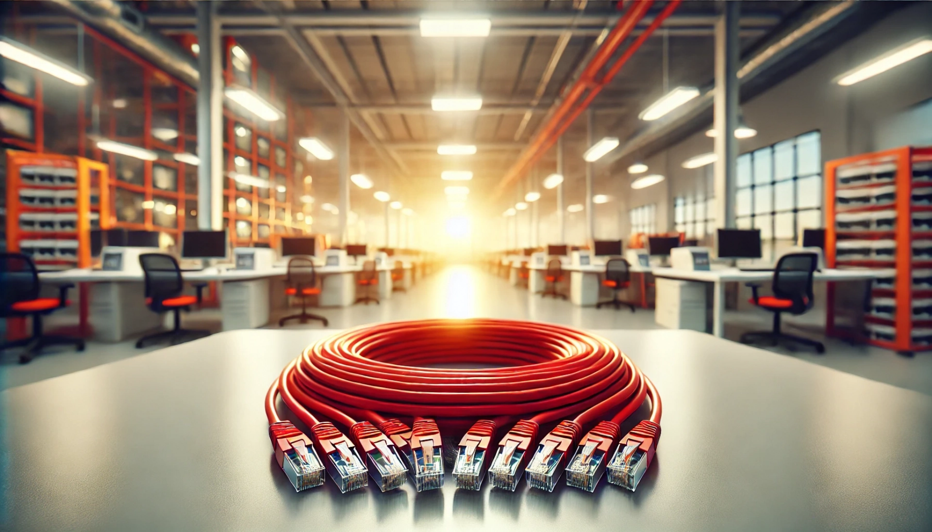 CAT6A SF/UTP Patch Kablo - 1 metre, Kırmızı