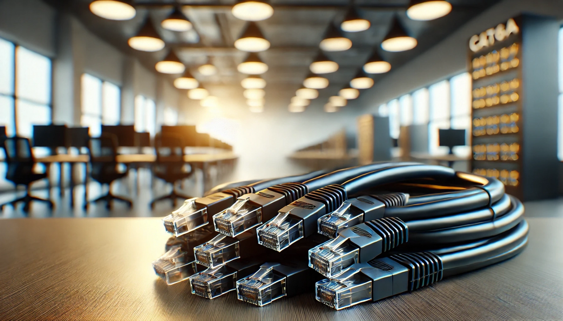 1m Siyah SF/UTP Kablo CAT6A Patch Kablo