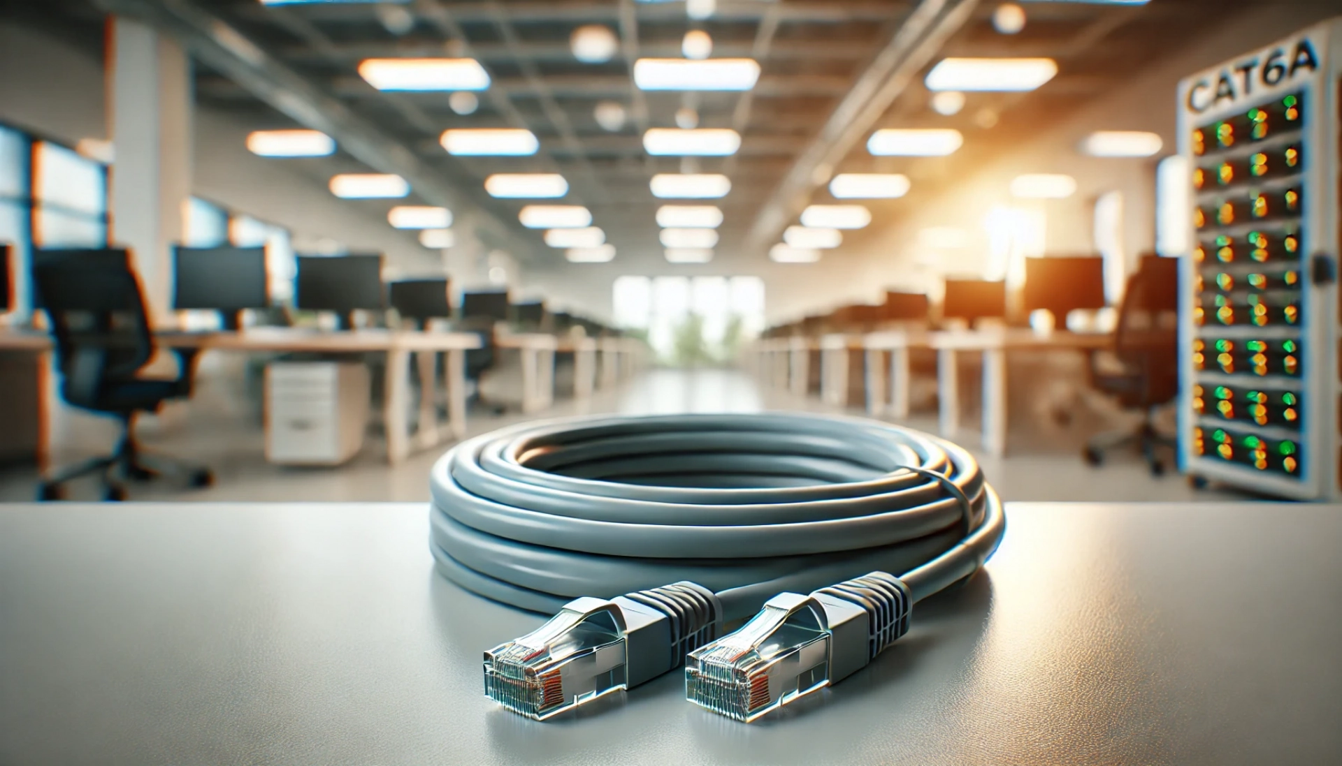 20m Gri SF/UTP CAT6A Patch Kablo