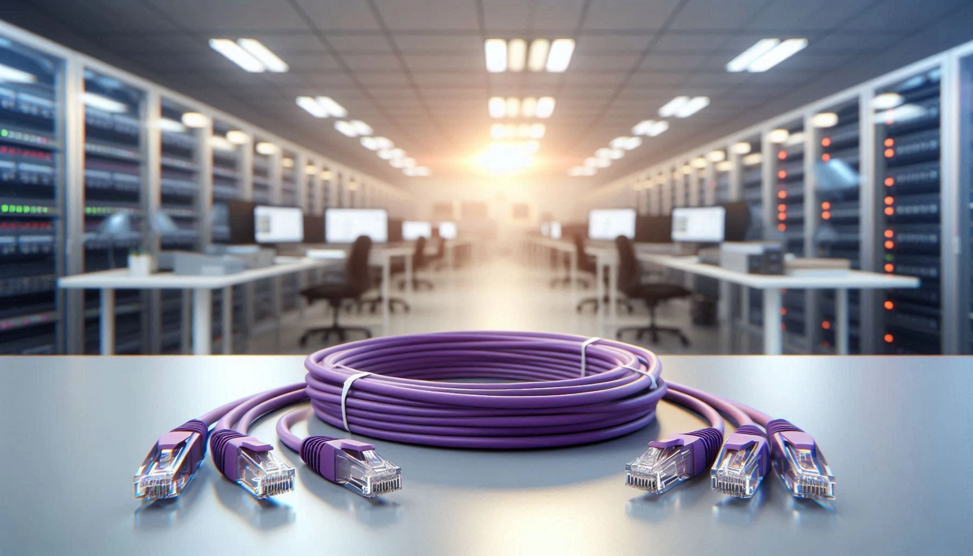 CAT6A SF/UTP Patch Kablo - 20 metre, Mor