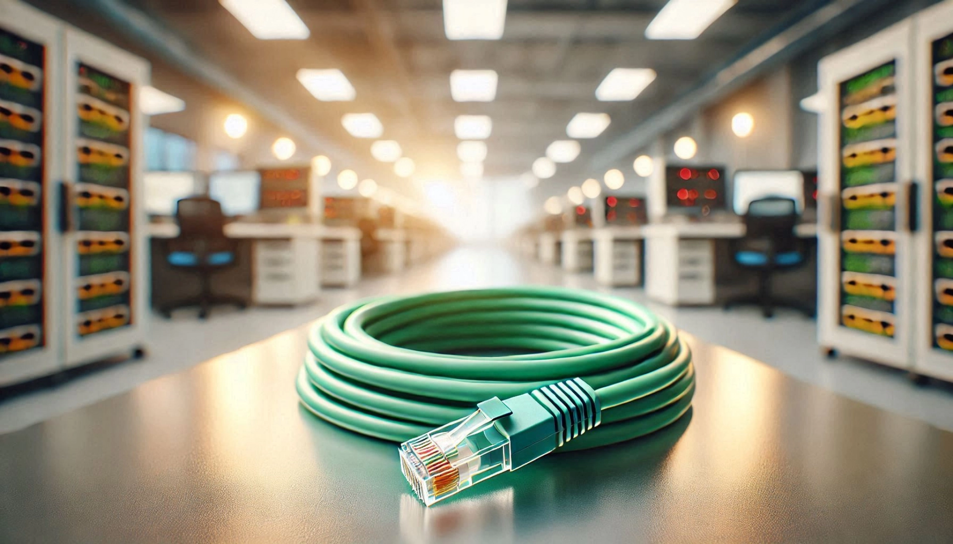 CAT6A SF/UTP Patch Kablo - 30 metre, Yeşil