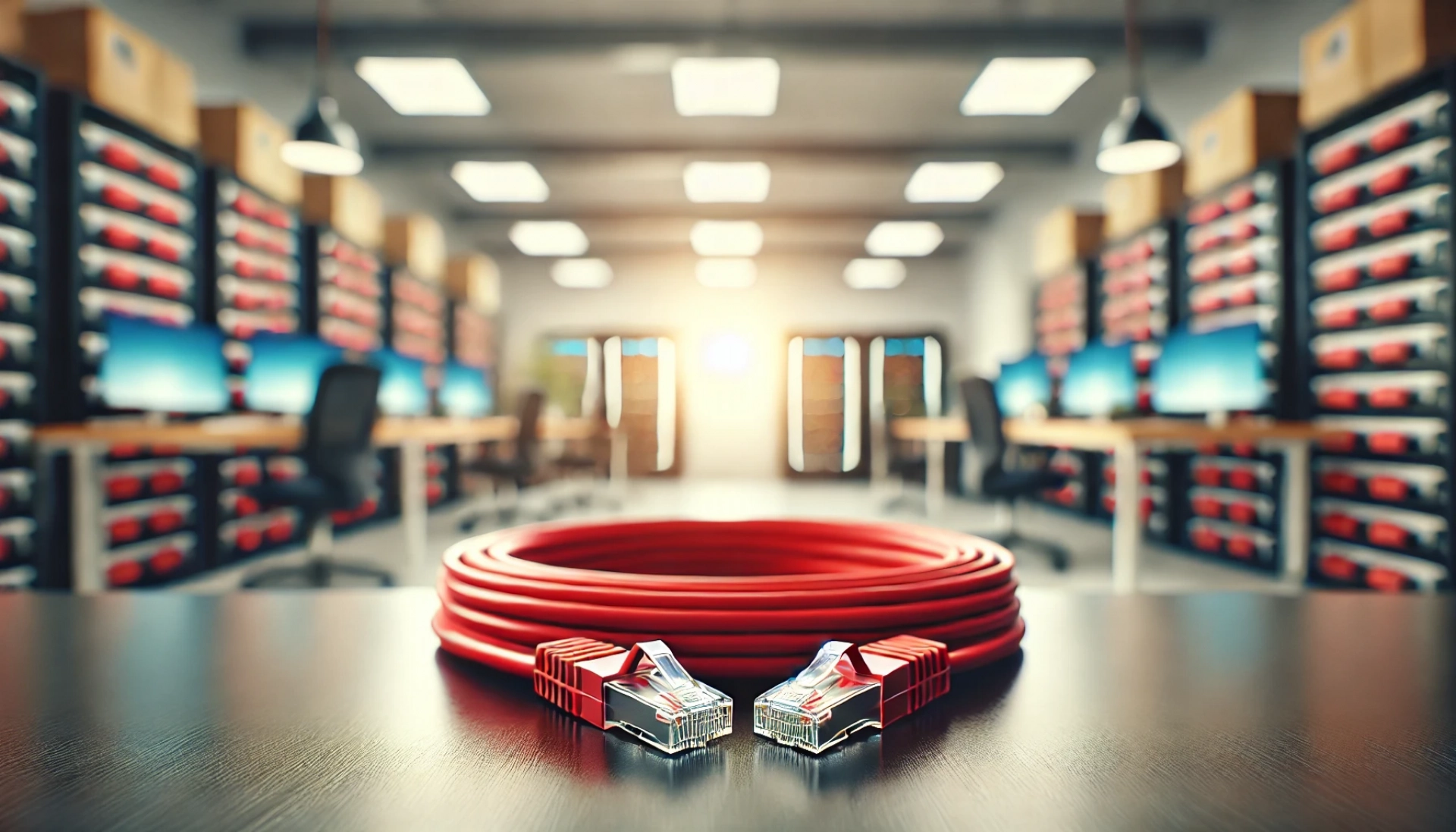 CAT6A SF/UTP Patch Kablo - 5 metre, Kırmızı