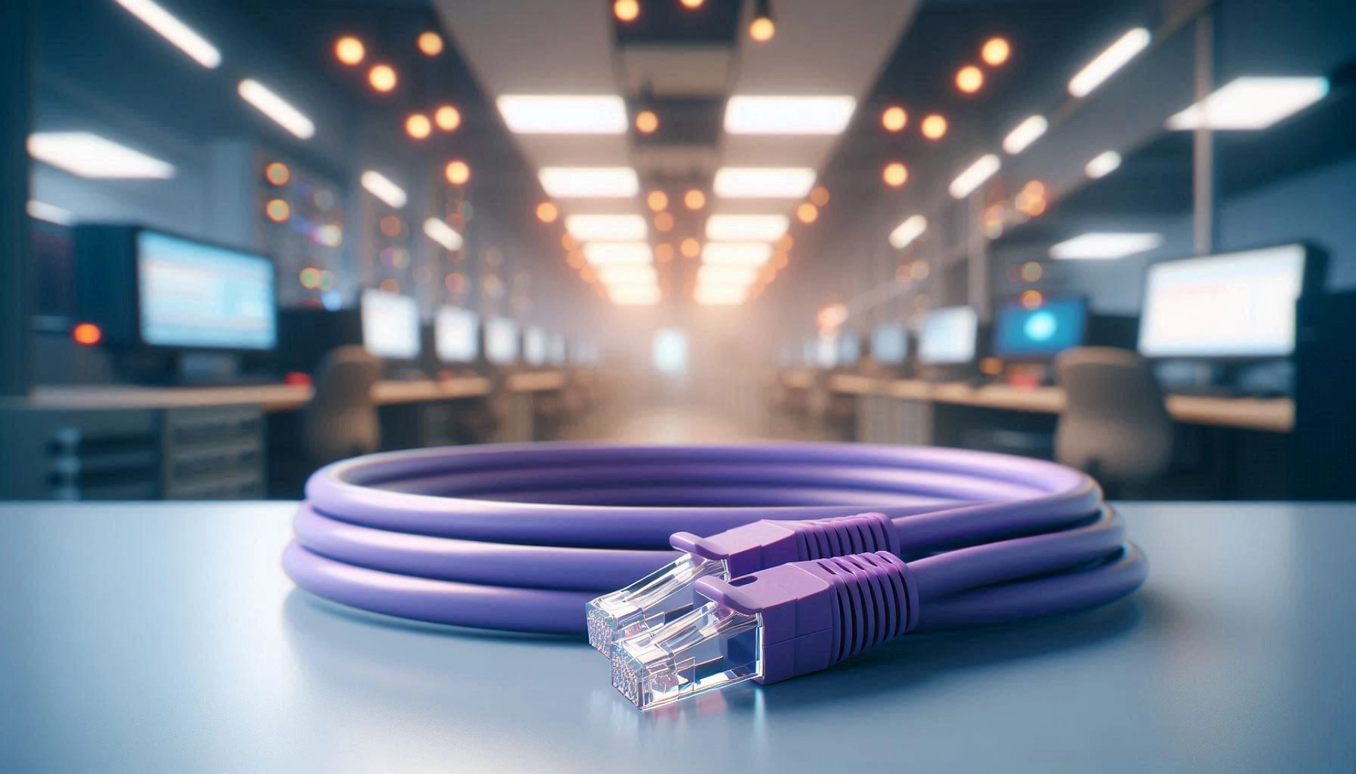 CAT6A U/FTP Patch Kablo - 15 metre, Mor