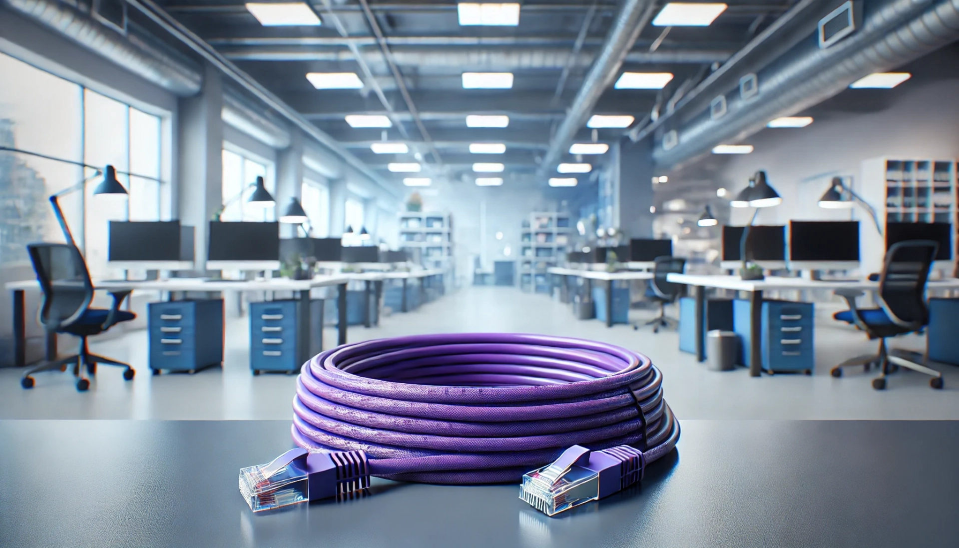 CAT6A U/FTP Patch Kablo - 25cm, Mor