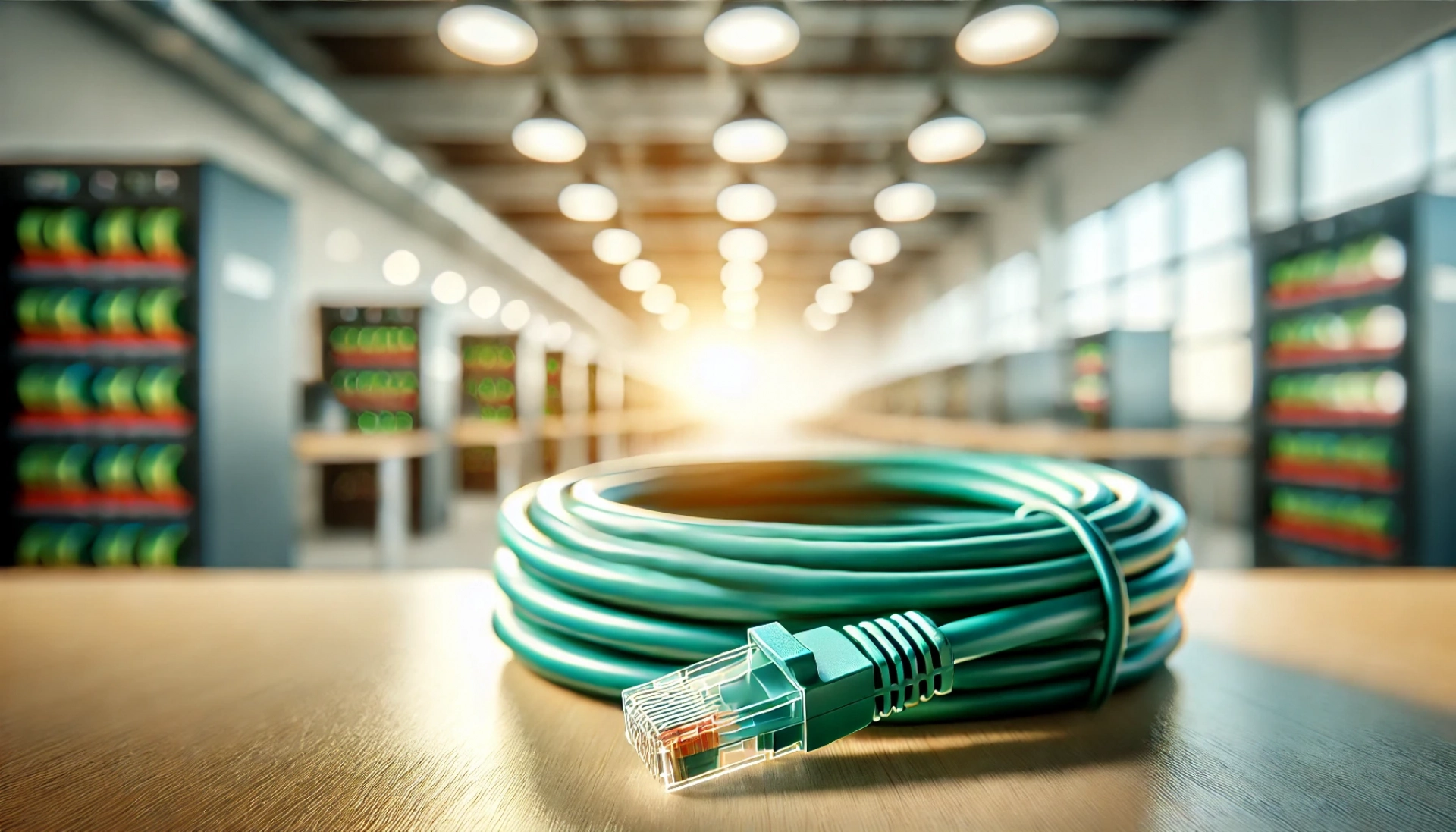 CAT6A U/FTP Patch Kablo - 30 metre, Yeşil