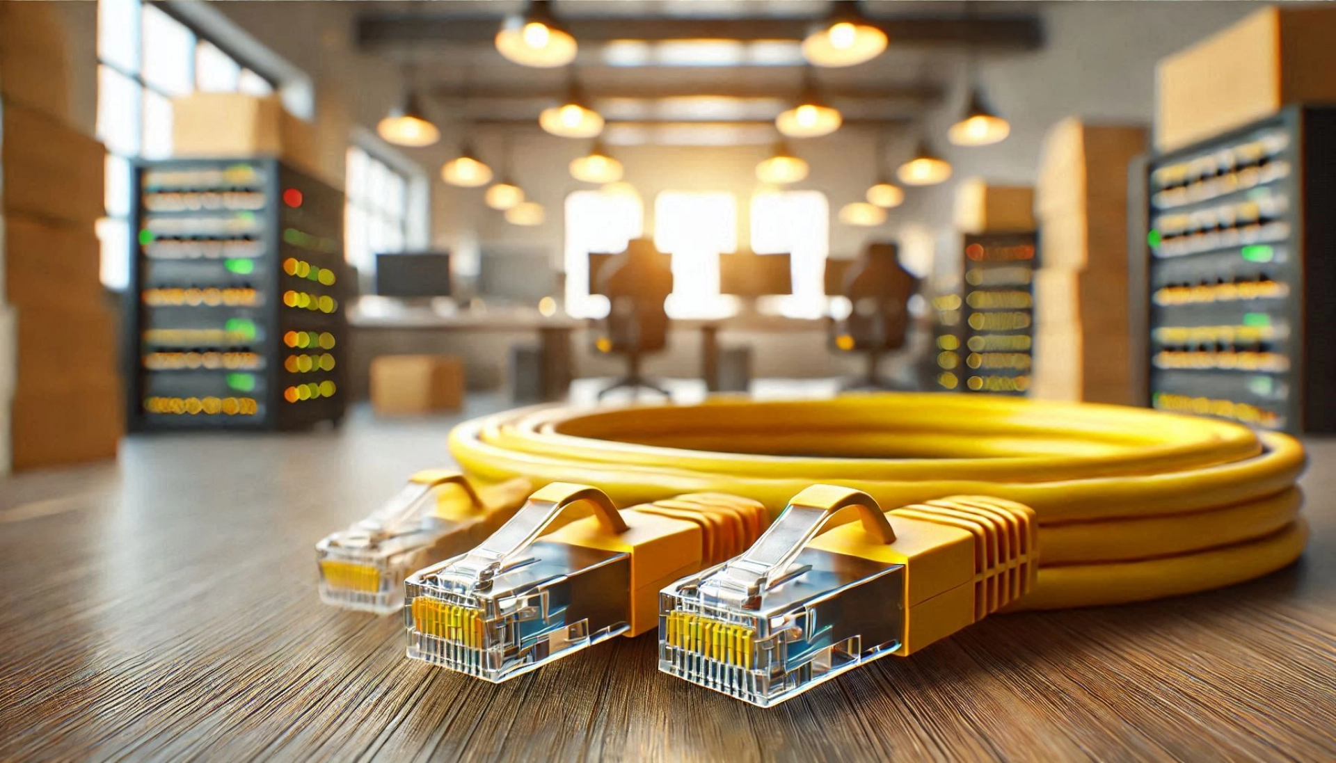 CAT6A U/FTP Patch Kablo - 50cm, Sarı