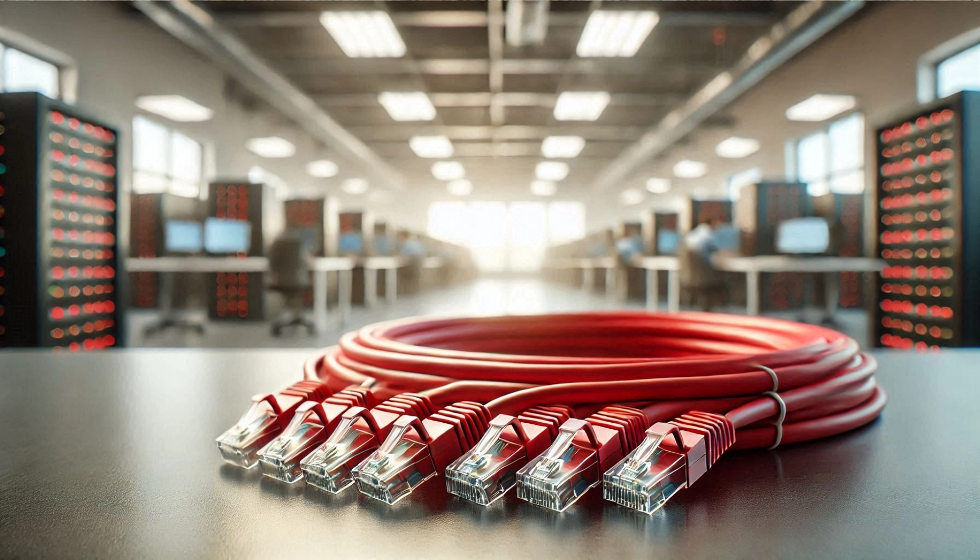 CAT6A U/UTP Patch Kablo - 1 metre, Kırmızı