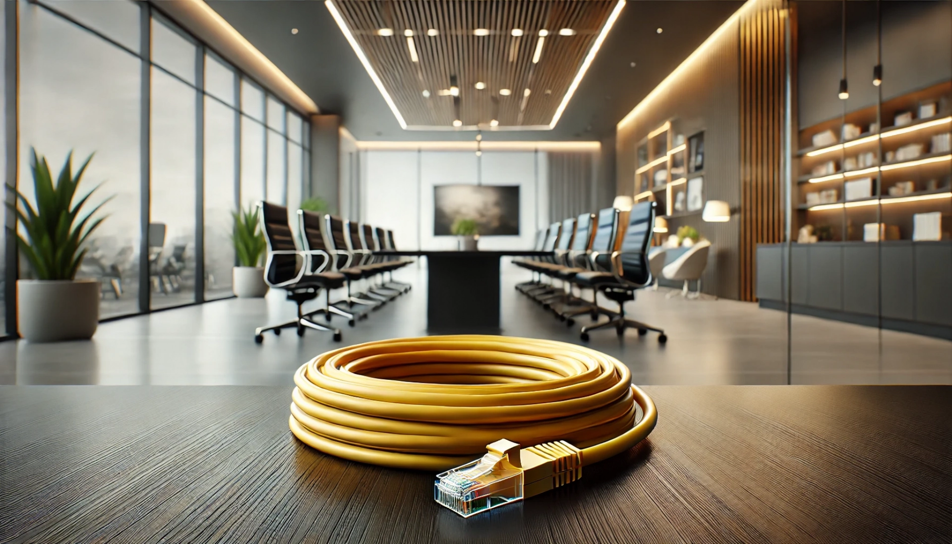 CAT6A U/UTP Patch Kablo - 1 metre, Sarı