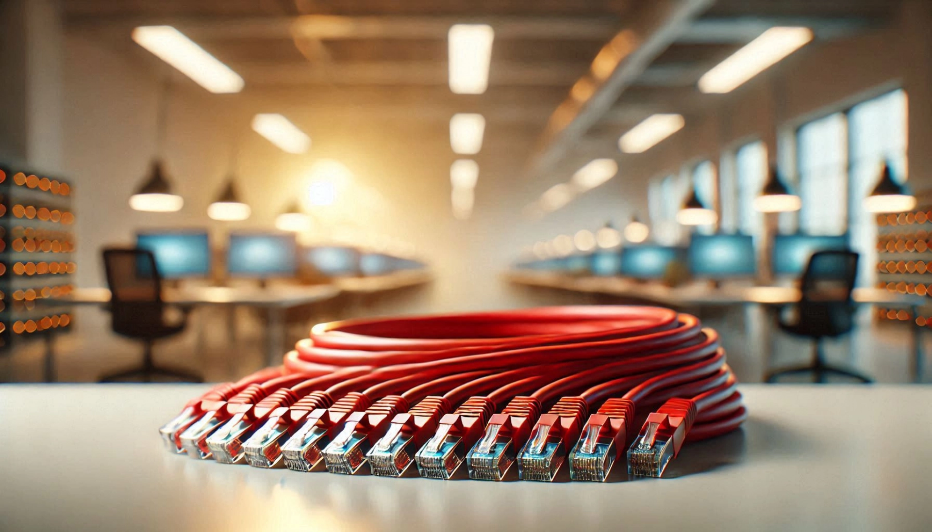 CAT6A U/UTP Patch Kablo - 20cm, Kırmızı
