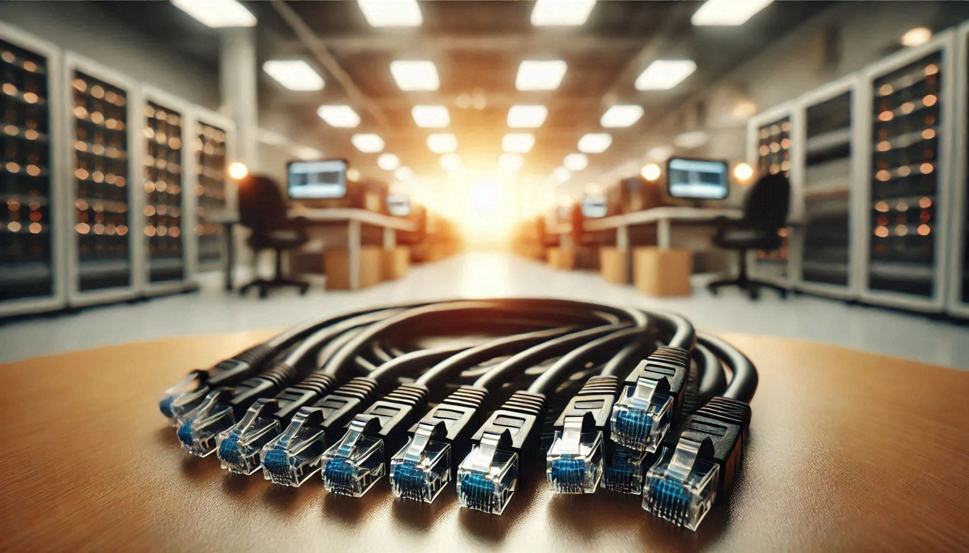 CAT6A U/UTP Patch Kablo - 20cm, Siyah