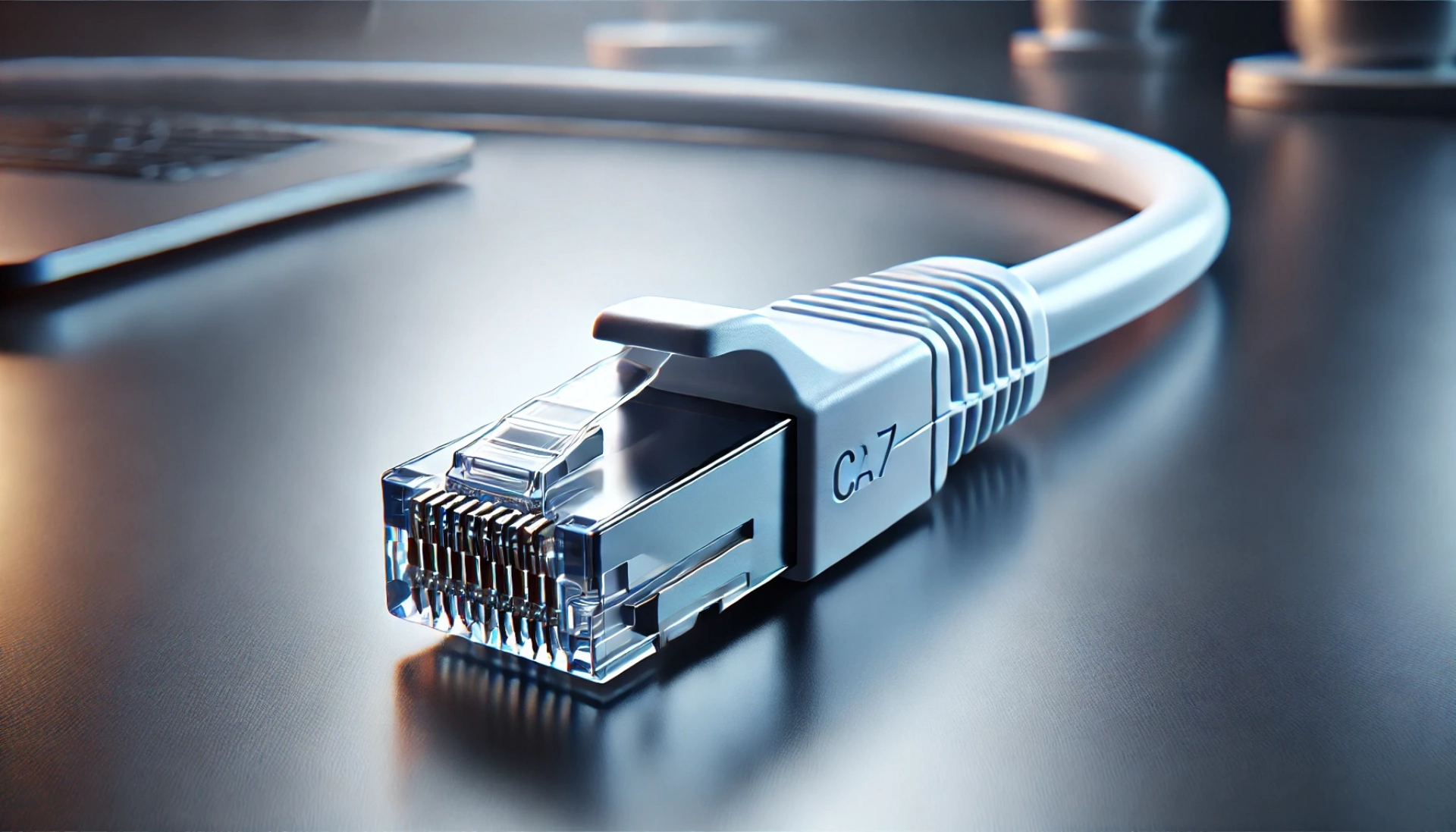 1m Beyaz CAT7 Patch Kablo