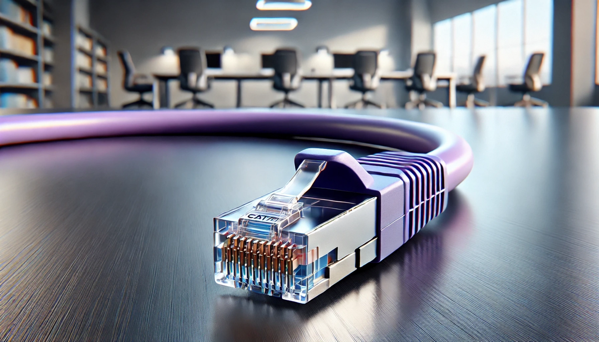 CAT7 Patch Kablo - 25cm, Mor