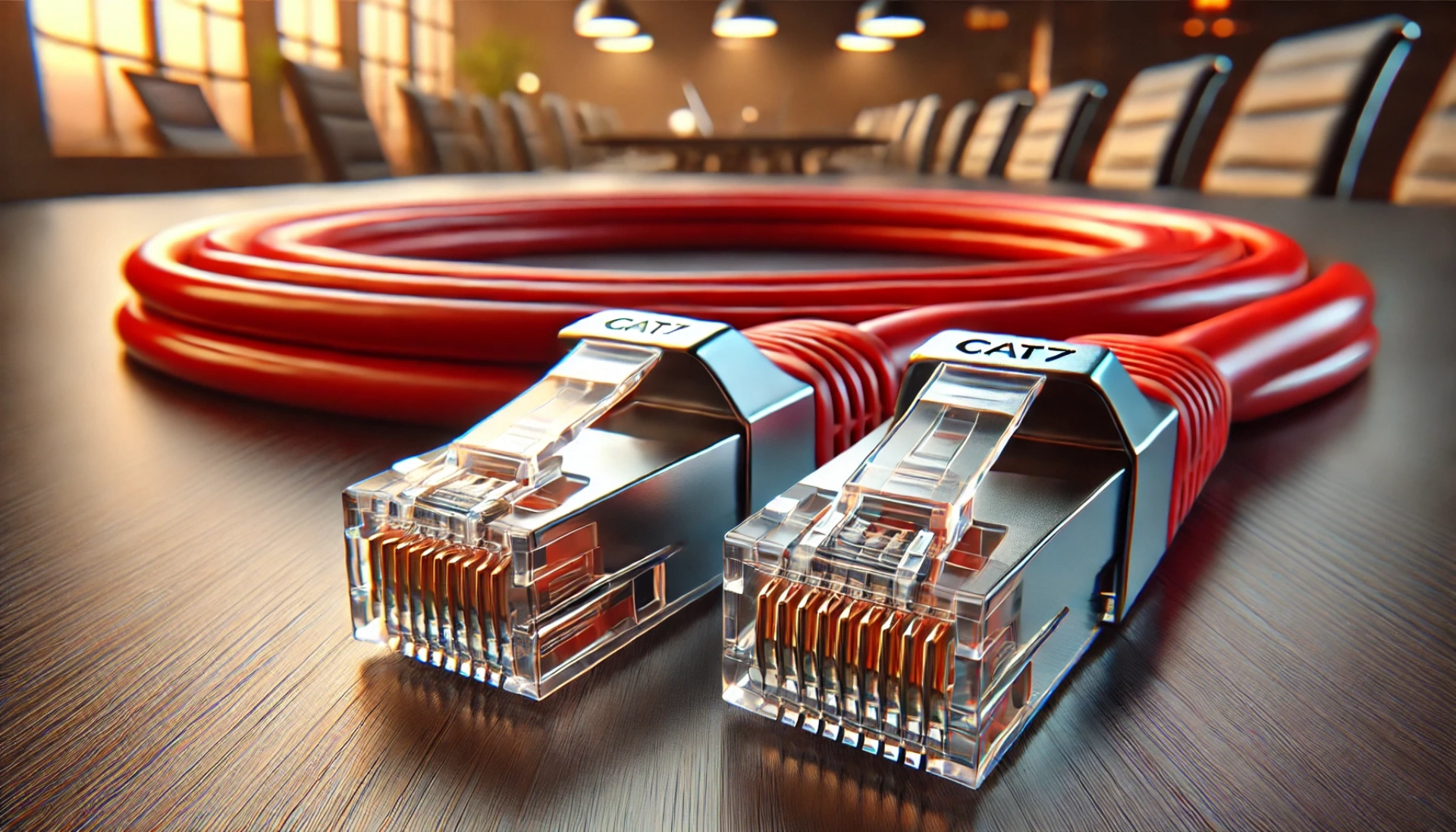 CAT7 Patch Kablo - 50 metre, Kırmızı
