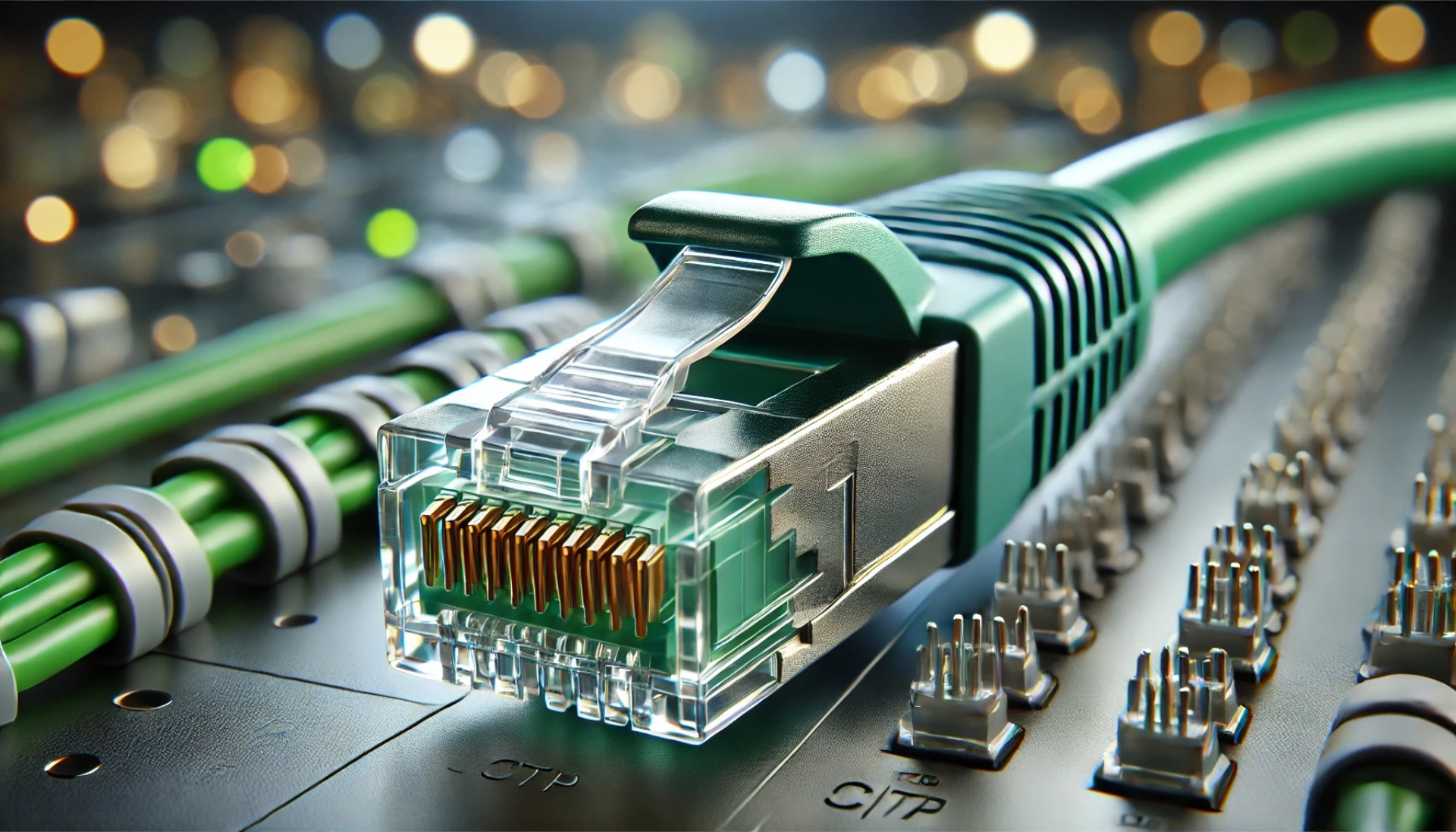 CAT7 Patch Kablo - 50cm, Yeşil