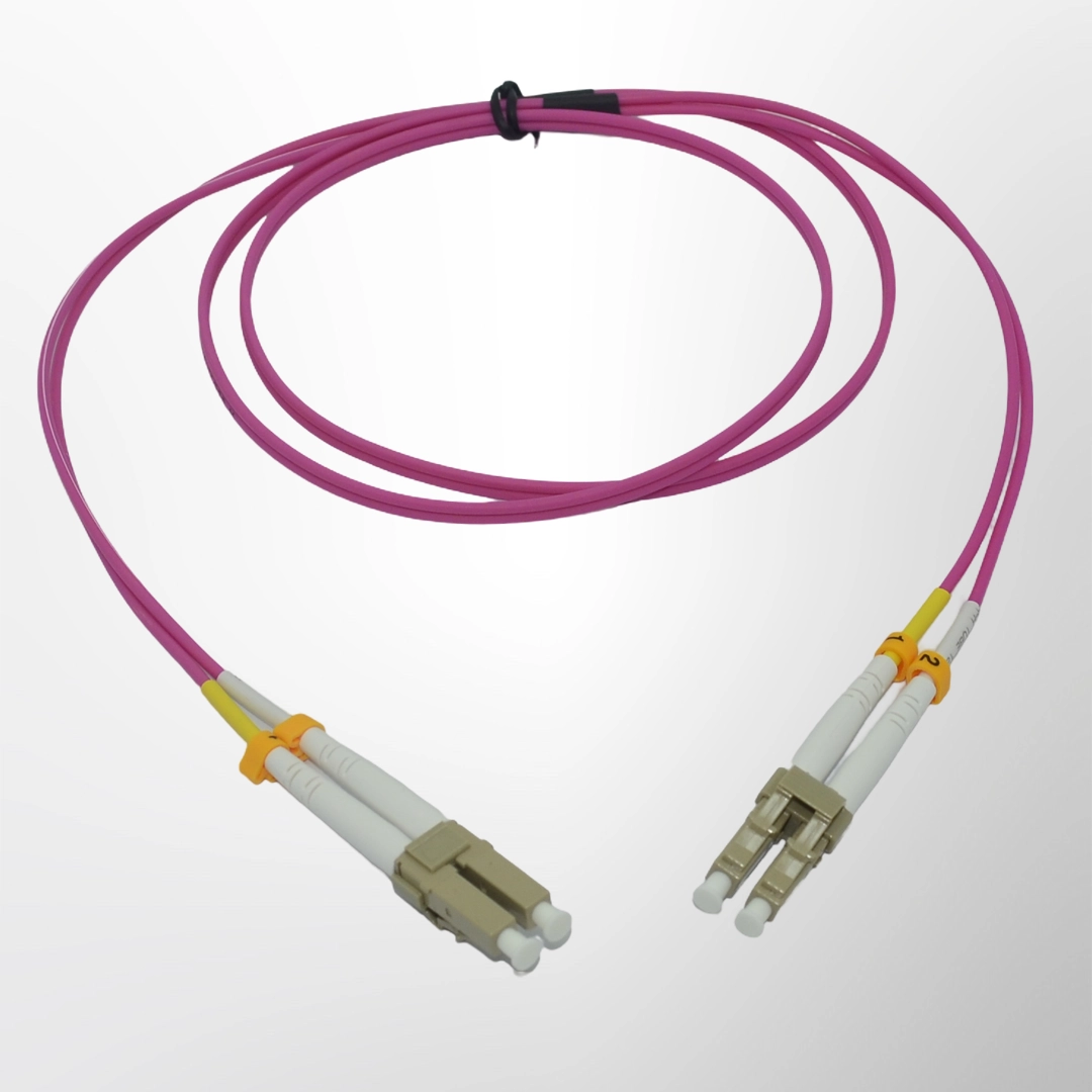 LC-LC Multi Mode Duplex Fiber Patch Cord - OM4