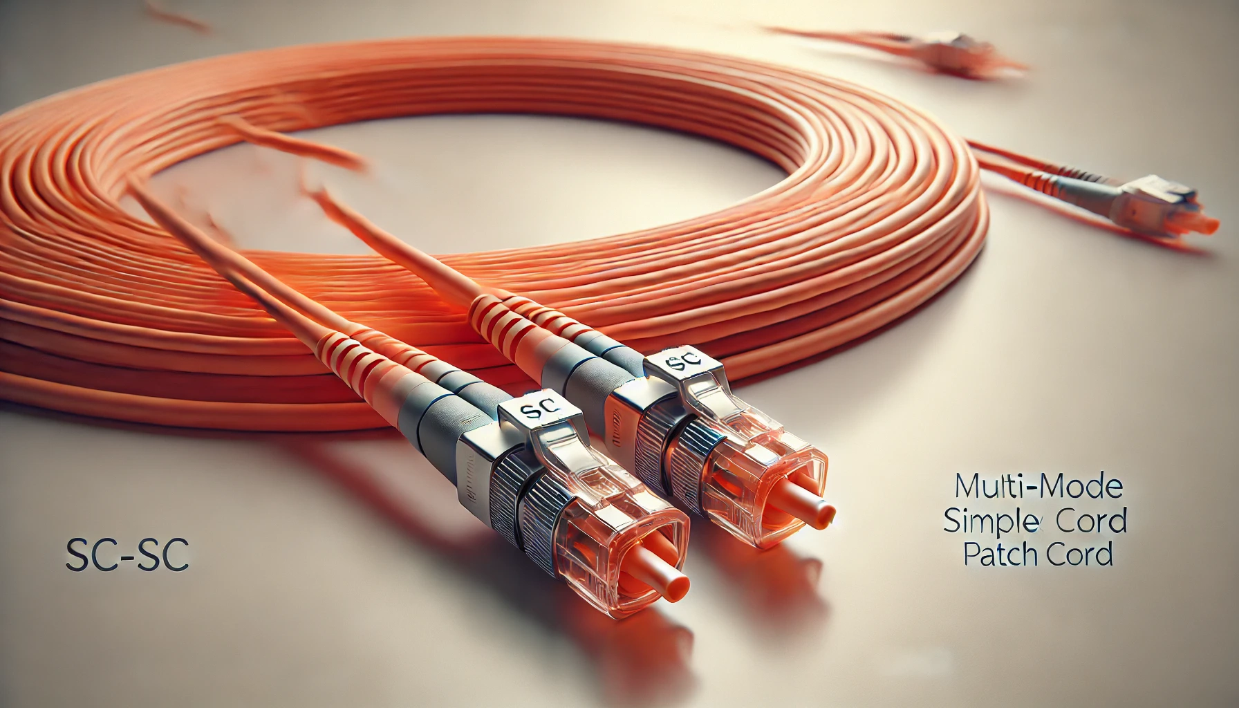 SC-SC Multi Mode Simplex Fiber Patch Cord - OM2